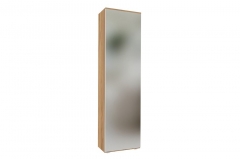 Шкаф одностворчатый с зеркалом Любимый дом Фиджи ЛД 659.320 М Дуб золотой Белый