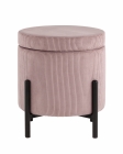 Пуф Stool Group Дали с ящиком велюр Пыльно-розовый