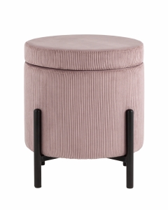 Пуф Stool Group Дали с ящиком велюр Пыльно-розовый
