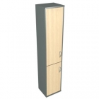Шкаф Skyland СУ-1.3 Л/Пр Клен/металлик