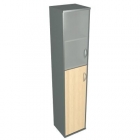 Шкаф Skyland СУ-1.7 Л/Пр Клен/металлик