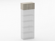 Антресоль широкая Персона Грата Glassy 6.04.131 Дуб сантана светлый