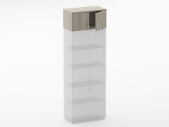 Антресоль широкая Персона Грата Glassy 6.04.131 Дуб сантана светлый