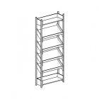 Стеллаж с наклонными полками Альтерна на металлокаркасе АЛц.СТН
