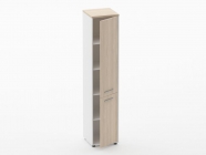 Шкаф 4 узкий закрытый Персона Грата Deka 10.19.14Пр Туя/Белый