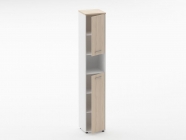 Шкаф 5 узкий закрытый, с нишей Персона Грата Deka 10.23.14Пр Туя/Белый