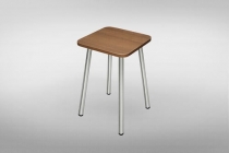 Табурет Форт ХРОМ ЛДСП орех КОМПЛЕКТ 2 шт.