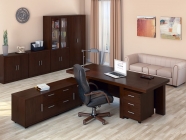Кабинет руководителя POINTEX Davos набор 1 Темный орех