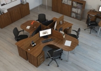 Комплект мебели для персонала POINTEX Trend TRD06 Орех