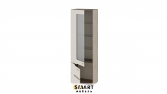 Шкаф для посуды SMART мебель Фьюжн ТД-260.07.25 Дуб Сонома трюфель Бежевый