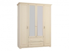 Корпус Шкаф 4-створчатый Мебельсон Белла модуль 02 белый/джелато софт