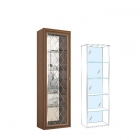 Пенал-витрина Domani Ливорно ЛШ-7 Орех Донской