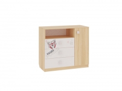 Комод Мебельсон Энерджи MDE-06 Дуб сонома Белый