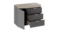 Комод Трия тип 1 Дуб Сонома/Графит Серый