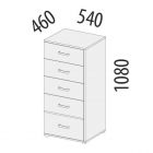 Комод Витра Эверест 500.08 Дуб Кронберг/Белый шпон