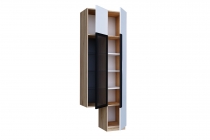 Шкаф с витриной Кёльн Любимый дом ЛД.674.020.000 Дуб Золотой/Белый