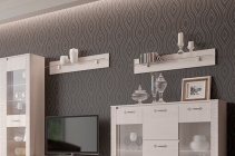 Полка Мебельград Элана ПЗ Белый глянец