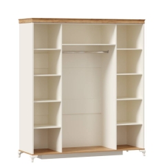 Корпус шкафа четырехстворчатого Вилладжио Любимый дом ЛД 680.100.000 Алебастр/Дуб золотой