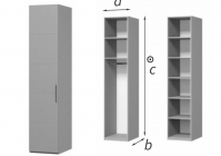 Шкаф-пенал Браво Вива ШР-1 Белый Белый глянец