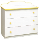 Комод Матрица с 3-мя ящиками Радуга Белый