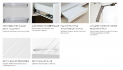 Кухонный гарнитур угловой ширина 360х222 см Витра Бьянка 1