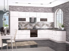 Кухонный гарнитур угловой ширина 360х222 см Витра Бьянка 1