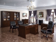 Шкаф для бумаг одностворчатый левый POINTEX MINISTRY Композиция 2.1 Южный орех