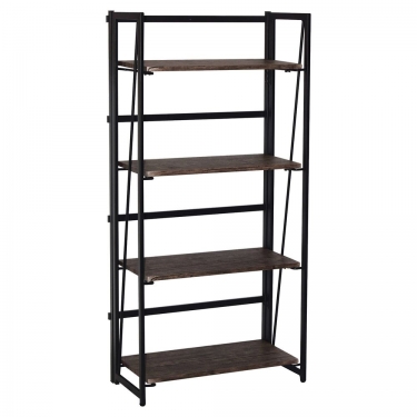 Стеллаж на металлокаркасе BRABIX BRABIX LOFT SH-001 Мореный дуб