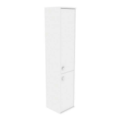 Шкаф высокий узкий правый Рива STYLE Л.СУ-1.9 Пр Белый