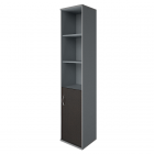 Шкаф высокий узкий правый Рива Riva А.СУ-1.4 Пр Венге/Металлик