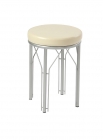 Табурет Командор CТ 02 металлик,винилкожа Бежевый