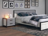 Комплект мебели для спальни Любимый дом Техно 5 Дуб Крафт белый Серый шифер