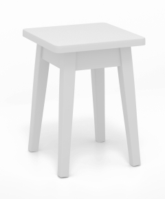 Табурет из массива МАГ-РИВЕР Белый