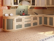 Кухонный гарнитур угловой Любимый дом Кантри 03 Сономе эйч светлая