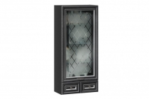 Шкаф кухонный настольный с витриной 600 Любимый дом Италия ЛД 275.776.000 Черный Дуб темный