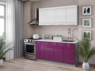 Кухонный гарнитур 2200 Любимый дом Анастасия 3 Белый Ежевика