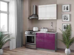 Кухонный гарнитур 1500 Любимый дом Анастасия 5 Белый Ежевика
