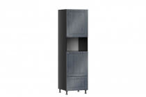 Шкаф для посуды 600 под духовку Любимый дом Мокка ЛД 274.260.000.179 Черный Дуб фактурный антрацит