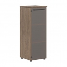 Шкаф колонка со стеклянной дверью Skyland MORRIS TREND MMC 42.2 Антрацит/Кария Пальмира