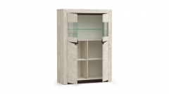 Шкаф комбинированный Олмеко Лючия 33.15 Бетон пайн белый Венге