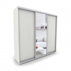 Шкаф-купе 3-х дверный Акцент Купе Акцент-Сим ДЗ 2400х600 Выбеленное дерево