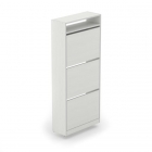 Тумба для обуви Акцент Купе 3-х уровневая Выбеленное дерево