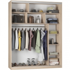 Шкаф-купе Аларти B-230х180х60-1ЯШТ-ЯШС-D10D10D10