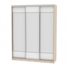 Шкаф-купе Аларти B-230х180х60-2ДСС-Белый-D8D8D8