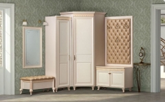 Комплект мебели для прихожей Яна Марлен 11 Кремовый белый Патина