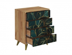 Комод Стиль Фьюжн КМ-001 дуб крафт золотой/TROPICAL