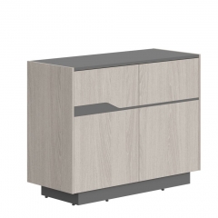 Комод с распашными дверями Skyland Line СФ-572101 Дуб серый Черный графит