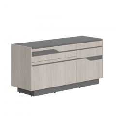 Комод с распашной дверью и 2 ящиками Skyland Line СФ-572103 Дуб серый Черный графит