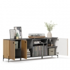 Комод Любимый дом Элиот ЛД 414.070.000 Оникс Серый/Орех фактурный