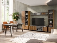 Гостиная Любимый дом Элиот 3 Оникс Серый/Орех фактурный